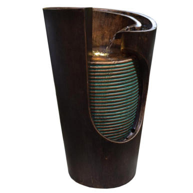 Kamień i Światło: Elegancka Fontanna Dekoracyjna z Podświetleniem