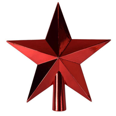Czub na choinkę-gwiazda kolor czerwony